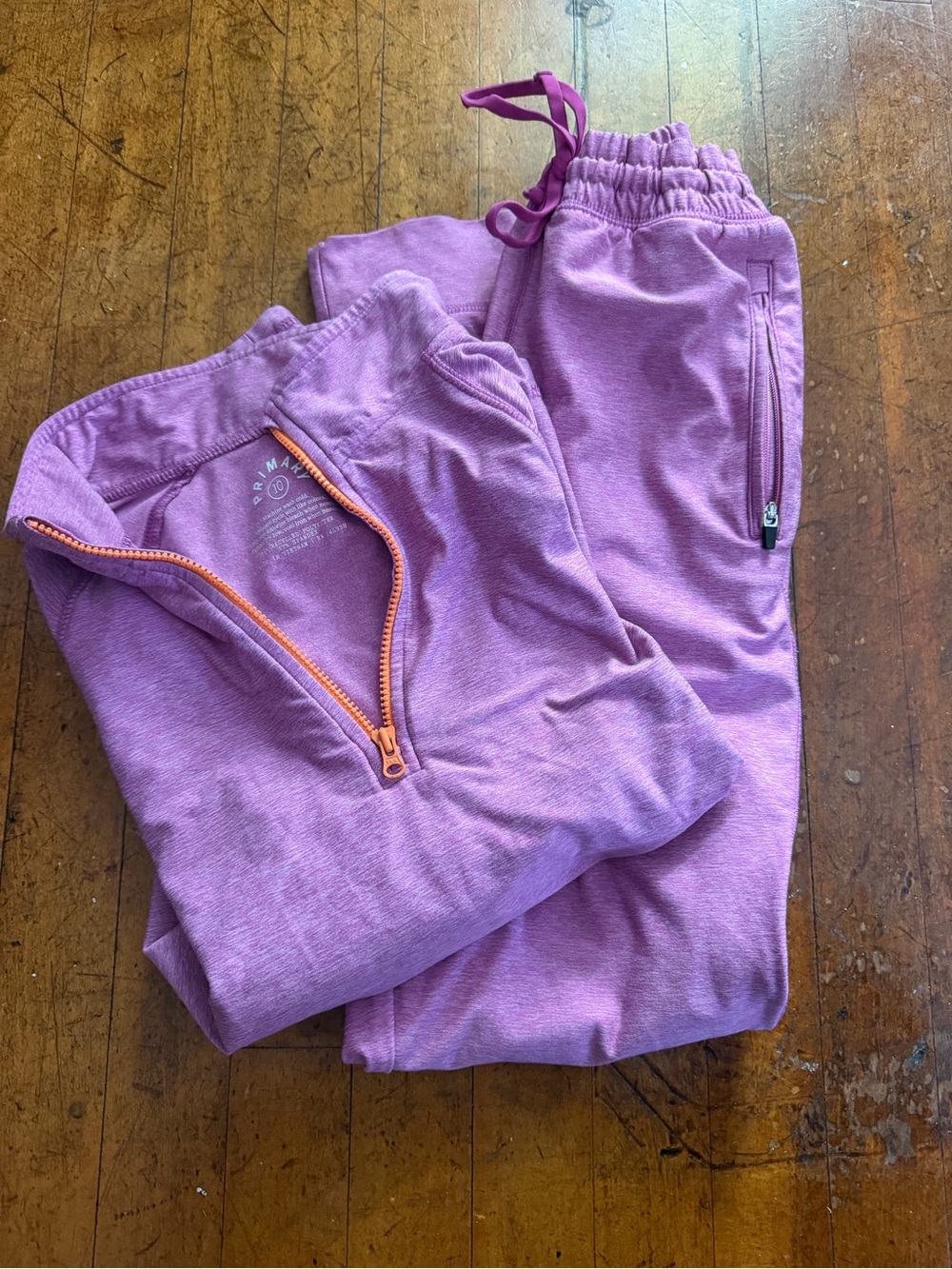 Kids Pink Pullover & Jogger Set - Comfortable Everyday Bottoms from Primary
